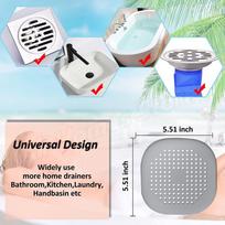Kitchen Filter Sink 3 in 1 Pop Up ABS Silver Plated Sink Strainer Drain Basket Stopping Blockage Bouncing Core Leak-proof Plug