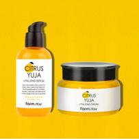 [Farmstay] Citrus Yuja Vitalizing Serum 100ml + Cream 100g set