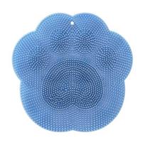 Mažinantis pėdų kilimėlis 30x30cm Minkšti šereliai Šveičiantis Valantis Dušo pėdų kilimėlis su siurbtukų dizainu Namų vonios kambario būtinas daiktas mėlyna