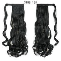 MISS WIG Synthetic Clip In Wrap Around Ponytail Extension Long Wavy Ponytail Hair For Women Daily Cosplay Wear 60cm