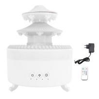 Raindrop Humidifier 350ml Aromatherapy Essential Oil Diffuser with Remote Control 7 Colors Ambient white