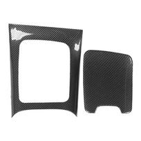 Armrest Box Panel Cover Carbon Fiber Style Center Console Gear Shift Panel Trim Replacement for