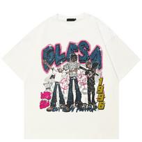 Streetwear Juokingi Grafiniai Marškinėliai Medvilniniai Marškinėliai Unisex Viršūnės Vasariniai Marškinėliai Trumpomis Rankovėmis S balta