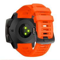 22 mm sportinio laikrodžio silikoninė apyrankė, skirta „Garmin Instinct Strap“ pakaitinei apyrankei, išmanioji apyrankė oranžinė