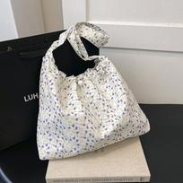 Lazy sweet floral bag lightweight fashion versatile shoulder messenger bag popular bucket bag one size fits all violetinė