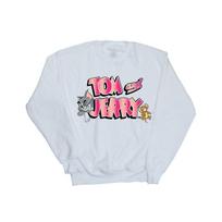 Tom And Jerry Womens/Ladies Gradient Logo Sweatshirt XXL balta