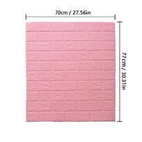 77cm*70cm 3D Sienos Lipdukas Imituojantis Plytą Miegamojo Namų Dekoras Atsparus Vandeniui Anti-pelėsis Lipnus DIY Tapetai Svetainei 1Pcs 70cmx77cm