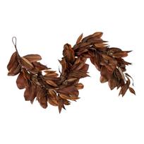Rudens Girlianda Magnolija Rudos spalvos Vainikas Su Kūgiais Visų Metų Grožis Rudos spalvos Girlianda