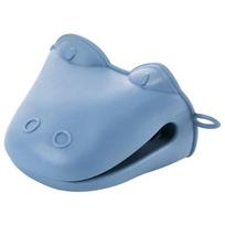 Thickened High-Temperature Resistant Oven Mitts & Cartoon Hippo Silicone Hand Tongs - For Oven, Microwave & Baking (Anti-Scald)