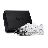 Nike Air Force 1 Slip Resistant Abrasion Resistant Low top Skateboard Shoes Unisex White Black CW2288-111(Team80-S-BOX) 37.5