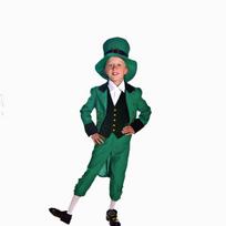 Wizard of Oz Emerald City Guardian Costume for Adults and Children - Green Elf and Irish Fairy Cosplay Style Child L (130-140CM)
