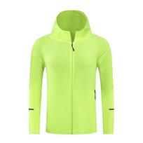 Unisex Lightweight Windbreaker: Breathable, Sun-Protective Jacket for Spring and Autumn Outdoor Sports. S fluorescencinė žalia spalva