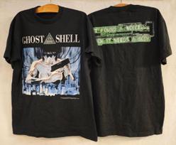 Ghost In The Shell Vintage Found A Voice Black 90s Motoko Sz.L REPRINT Unisex T-Shirt L