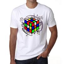 ULTRABASIC – ULTRABASIC – grafiški Unisex Cube Rubik Magie marškinėliai XS balta