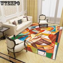Miegamojo kilimas Namai Europietiški kilimėliai sodo vėjas 3D kilimas Svetainės kilimas kavos stalo kilimėlis 120*180cm beige