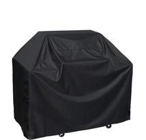 Atnaujintas 210D Oxford Cloth Black BBQ specialus grilio dangtis, vandeniui atsparus UV atsparus kepsninės reikmenys