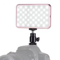FL-08 Mini LED Video Light Panel Photography Fill-in Light 3000K-5500K Dimmable Built-in rožinė