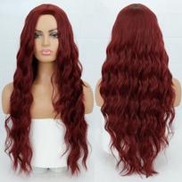 MISS WIG Ilgi sintetiniai Water Wave Ombre plaukų perukai su kirpčiukais baltaodžių juodaodžių moterų vakarėliui Lolita Cosplay perukas 118