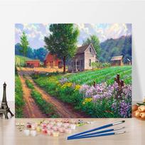 Menas „Pasidaryk pats“ Tapyba pagal skaičius Skaitmeninis aliejinis paveikslas Aliejinė tapyba Namų dekoras Skaičiai Tapyba Pomėgiai Deimantų tapyba 40x50cm no frame black