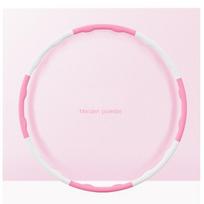 Removable Massage Hoop Circle Weight Loss Fitness  Home workout  Bodybuilding  Hoop Accessories 6  section rožinė/mėlyna