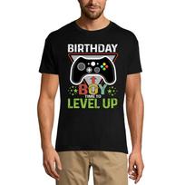 Men's Gaming T-Shirt Birthday Boy Level Up - Gamer Tee Shirt XS sidabro smėlio spalvos