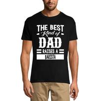 Men's Graphic T-Shirt Dad Raises a Barista XS sidabro smėlio spalvos