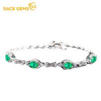 SACE GEMS cirkonio apyrankės papuošalai geometriniai karoliukai grandinės jungtis apyrankės mados puiki vestuvių dovana merginoms moterims žalia