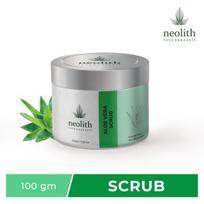 Neolith Aloe Vera šveitiklis || Šveičiamasis veido šveitiklis su celiulioze, skirtas pašviesinti odą, pašalinti inkštirus ir baltas dėmes, su migdolų aliejumi - 100 g 100 GM žalia