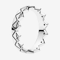925 Sterling Silver Pan Ring Silver With Crystal Exotic Crown Ring For Women Wedding Party Gift Fashion Jewelry 5