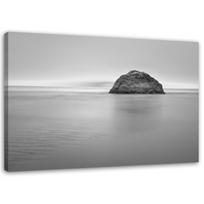 Canvas print, Sea rocks black and white 60x40 balta/juoda