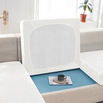 Aksominis sofos pagalvės užvalkalas svetainei Elastingas minkštas vientisos spalvos sofos baldų apsauginis uždangalas Tampri dekoracija sofos užvalkalai 11 dydžių Normal Size (S)-1PC balta