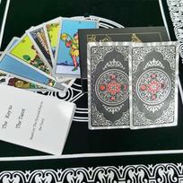 Naujas „Witch Waite“ aukso folija „Tarot“ „Tarot“ bronzinis spalvotas spausdinimas iš plastiko, atsparus vandeniui iš PVC