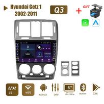 WIFI automobilių radijo stereofoninė multimedija, skirta Hyundai Getz 1 2002-2011 su mygtuko rankenėle Android 2Din GPS Navi Carplay Auto 2+32GB 2+32GB