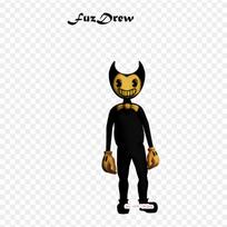 Cartoon Bendy And The Ink Machine Iron on Heat Transfer Printing Vinyl Patches Sticker for Clothes DIY Appliques Washable Patches black