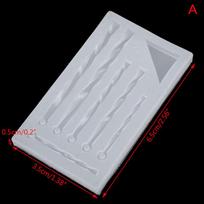 Jewelry Tools Diy Earrings Necklace Pendant Silicone Mold Epoxy Resin Mold B gray