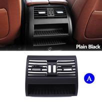 Chromed Rear AC Air Vent Outlet Grille Panel Cover Replacement For BMW 5 Series F10 F11 520i 523i 525i 528i 535i Model A black
