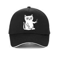 Cartoon Black Cat Print Baseball Cap Women Casual fashion harajuku hat animal Cat Unisex women Hip Hop hats gorras