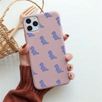 Phone Case For iPhone 12 Pro MAX 13 7 8 Plus X XR XS SE 2020 Cute Dinosaur Matte Soft TPU For iPhone 11 Phone Protection Cover Iphone Se 2020 aero