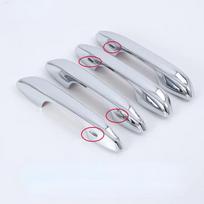 For Lexus ES ES300H ES350 ES200 ES260 ES300 2018-2022 Carbon Fiber Chrome Car Door Handle Cover Trim Sticker Styling sidabras