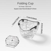 Outdoor ultra-light folding tableware portable bowl dinner plate coffee filter funnel water cup multi-purpose combination tableware set Folding Bowls balta