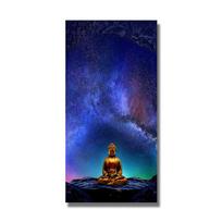 Meditacinė Budos statulos kavanai piešia šiuolaikinius budistinius plakatus ir spaudinius Sienų paveikslas gyvenamojo kambario namų dekoravimui Cuadros 20x40cm Unframed blue