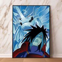 Buitinė dovana Anime sienos dekoracija Vaikų miegamojo dekoracija Modulinis paveikslas 21cm×30cm NoFrame gray
