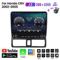 10 colių Android automobilinis stereofoninis radijas 2D, skirtas Honda CRV 2002-2005 su mygtuku rankenėlė Multimedijos vaizdo grotuvas GPS navigacija Carplay 2+32GB
