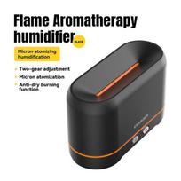 Essager Aroma difuzorius Oro drėkintuvas Ultragarsinis Cool Mist Maker Fogger LED eterinio aliejaus liepsnos lempos difuzorius Volcano nakties lemputė balta
