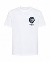 Lyle & Scott vyriški marškinėliai su logotipo spauda, balti, M
