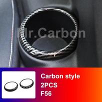 Automobilio galinės sėdynės vandens puodelio laikiklis dekoratyvinis modifikuotas korpusas BMW MINI ONE COOPER F55 F56 F57 salono modifikacija 56 F57 2PCS