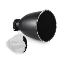 11,6 colio grožio indas su Profoto Mount Tele-Zoom reflektoriaus difuzoriaus lempos gaubtu juoda