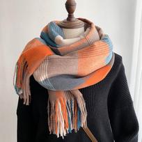 Moteriškas Pashmina Šalikas Vienspalvis Žieminis Kašmyro Šalikas Moteriški Ilgi Šalikai Stoles Moterims 190x70CM gray