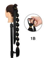 Miss Wig Synthetic Lantern Ponytail Bubble Hairpieces Extensions for Women Afro Puff Ponytail Wrap Around Hair Tie Straight Ponytail for Daily Wear 75cm