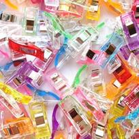 10 vnt. Siuvimo rankdarbių dygsniavimo apvado siuvimo spaustukai Plastikiniai spaustukai Gnybtai Pakuotė Madingi įvairiaspalvis